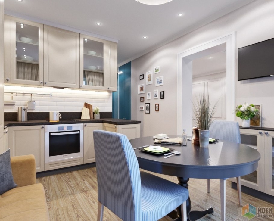 Пик евродвушка кухня гостиная