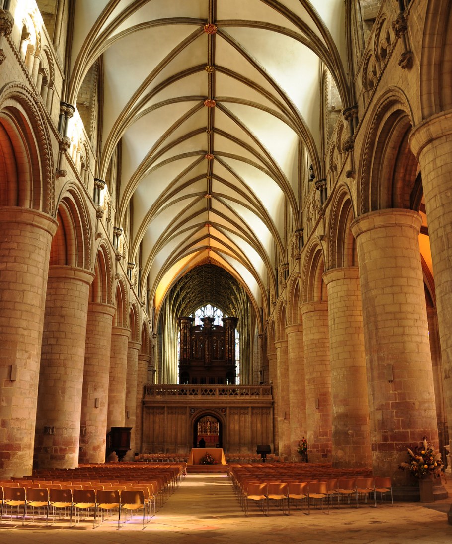 Нервюрный крестовый свод Готика схема