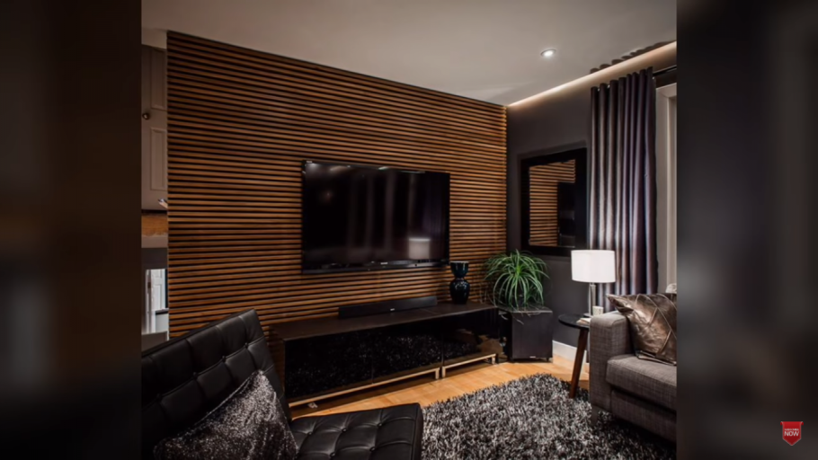 Вагонка на стену под телевизор