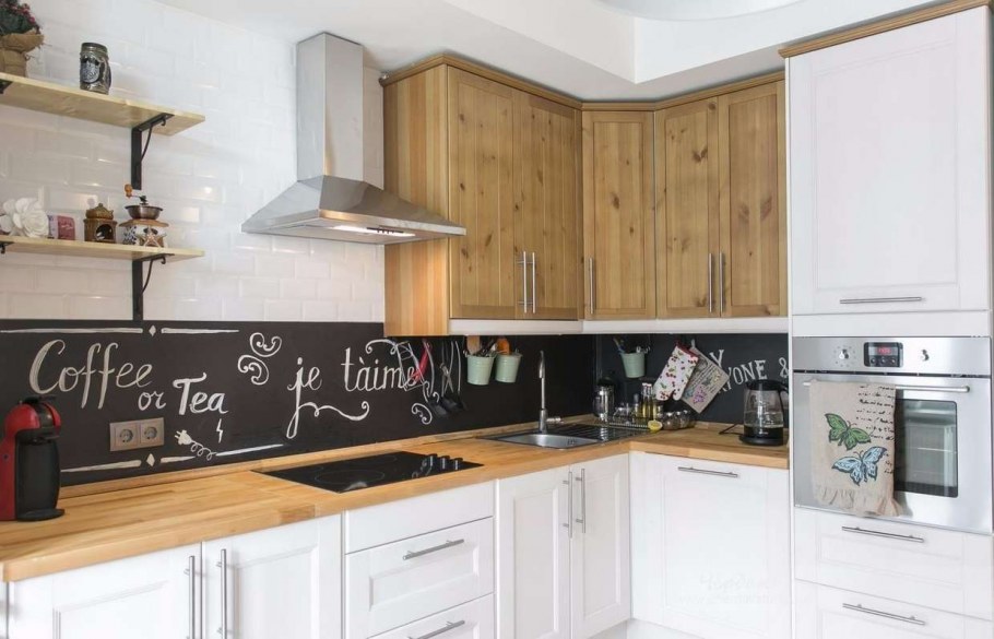 Фартук для кухни под дерево