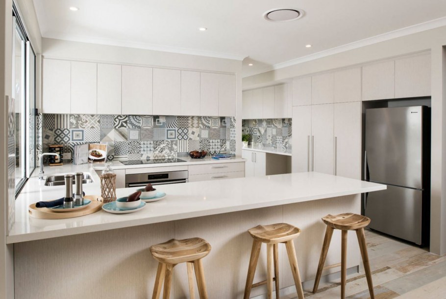 Сканди кухня фартук пэчворк