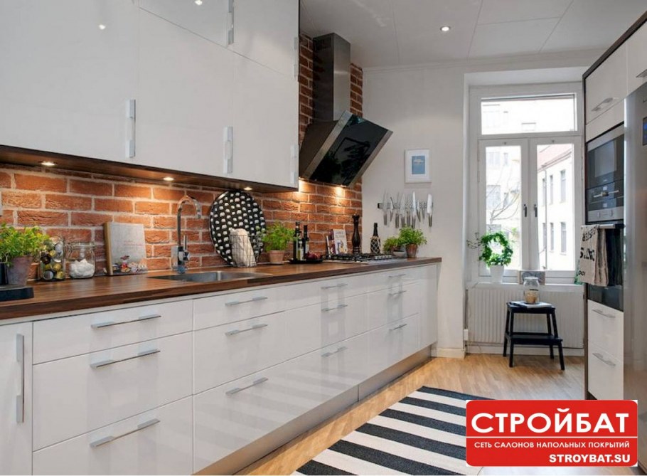 Обои в скандинавском стиле для кухни