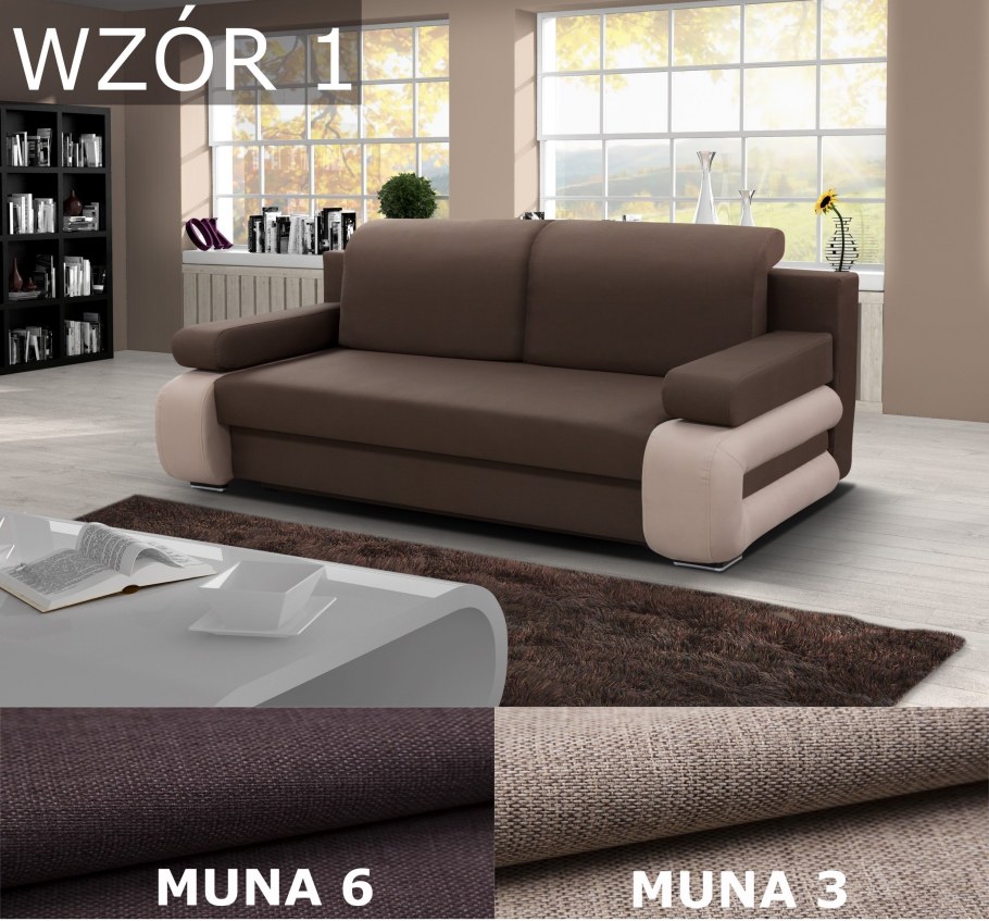 Диван коричневый современный