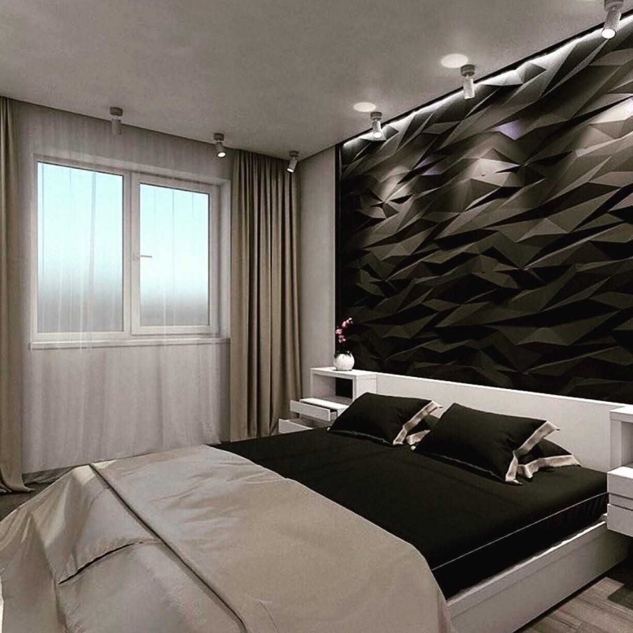 3д панели Stells черные