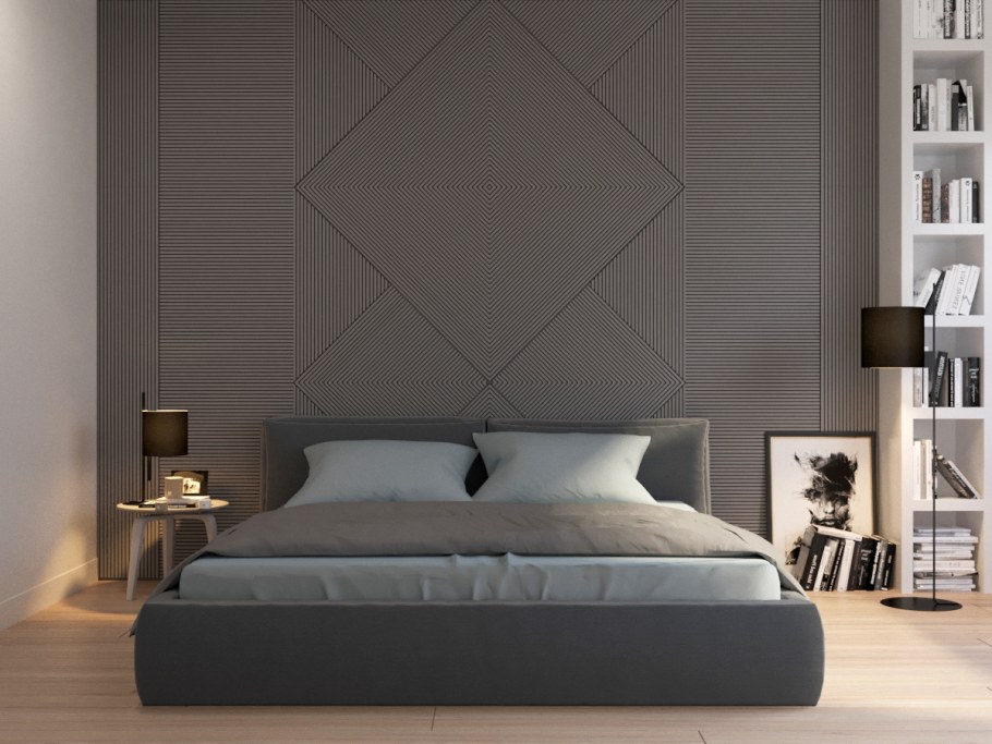 Серые панели для стен