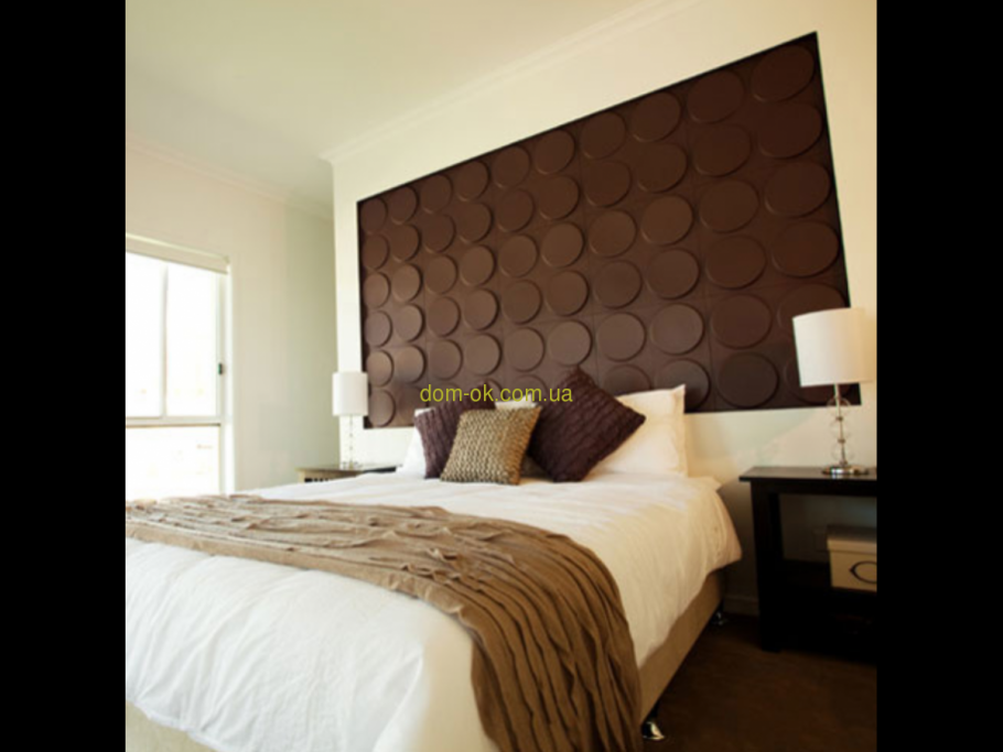 Панель на стену в спальню коричневые тона