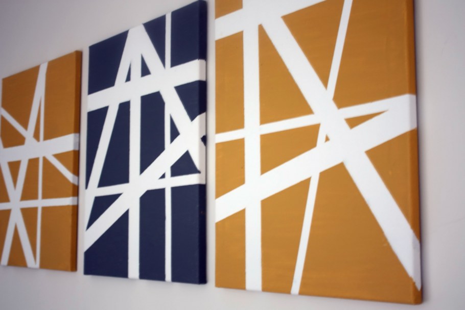 Геометрический орнамент на стене