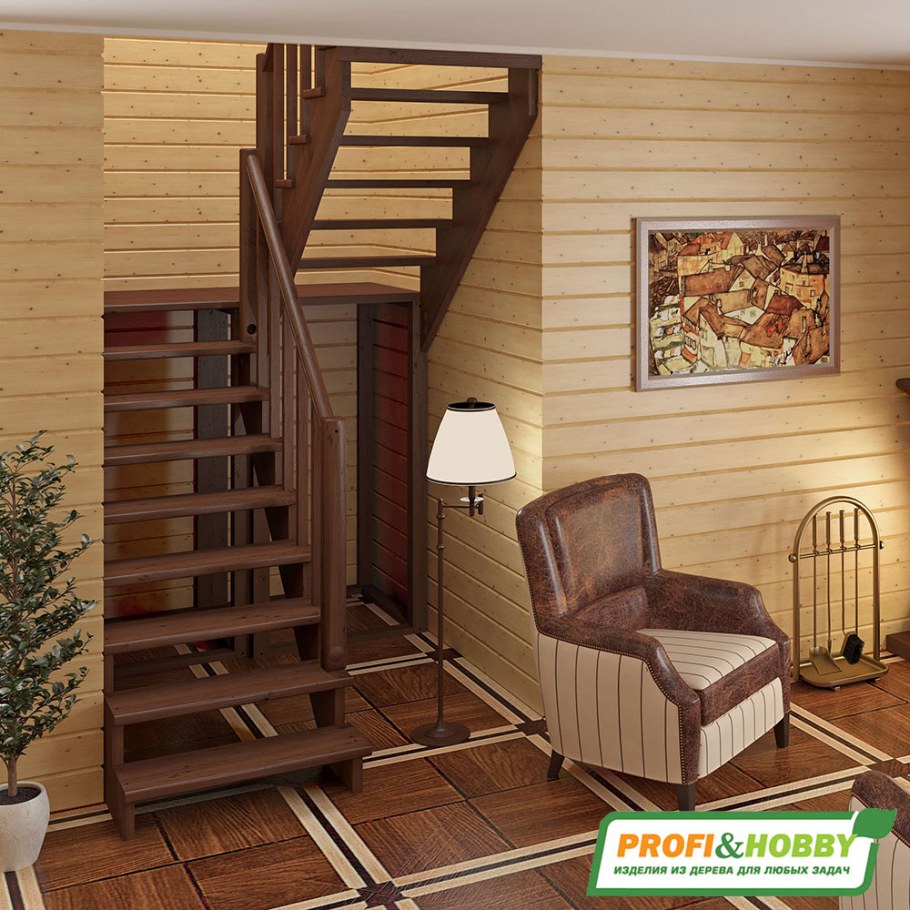Красивые деревянные лестницы