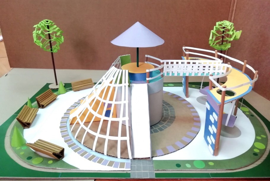 Поделка город