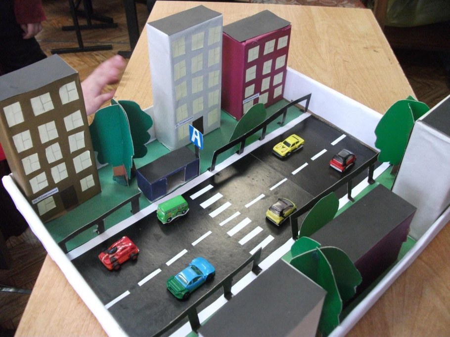 Бумажный макет города