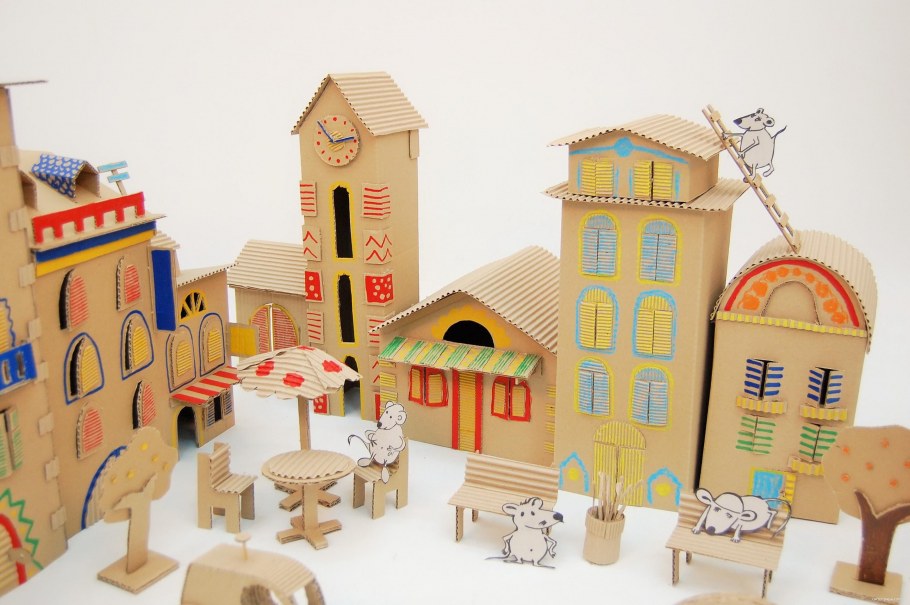 Город будущего поделка