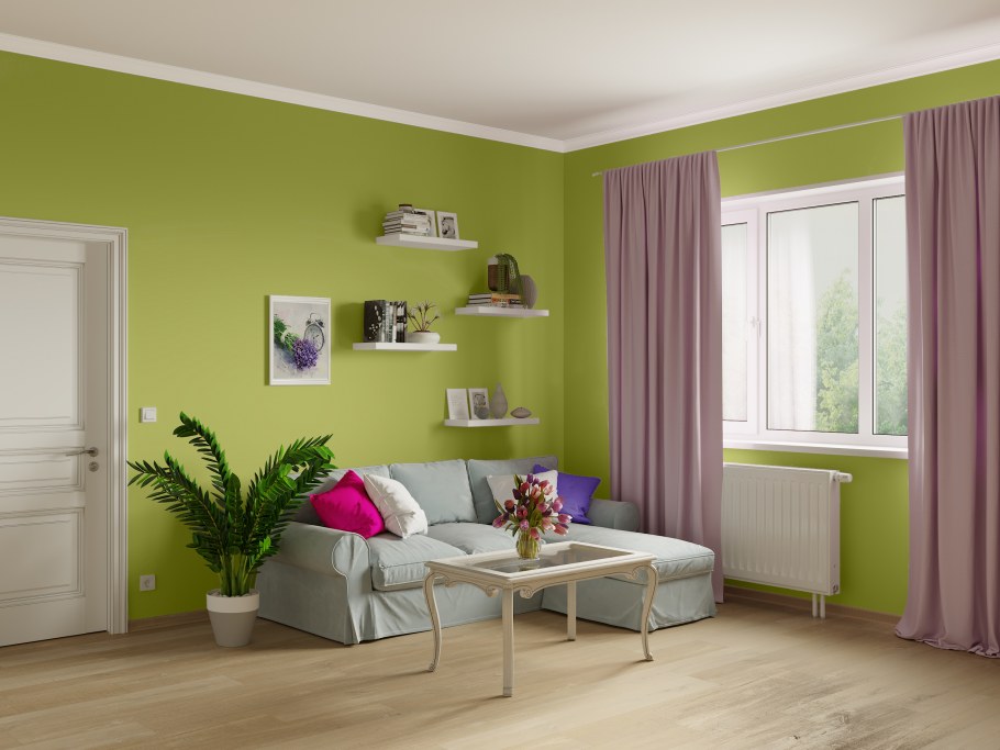 Покрашенные стены