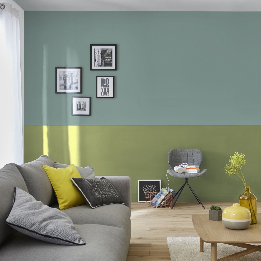 Яркие стены в интерьере