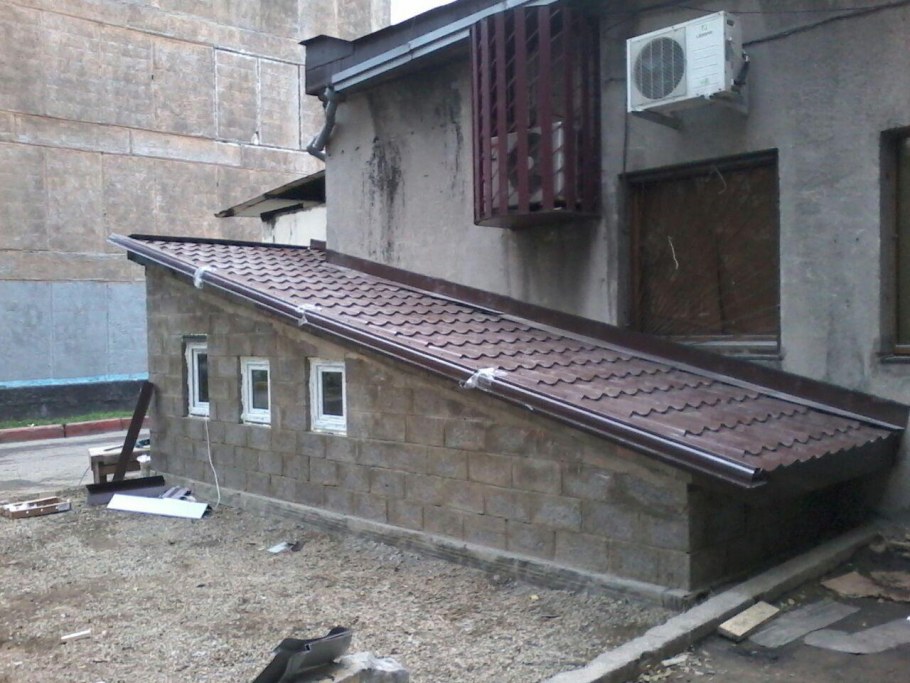 Крыльцо в подвал