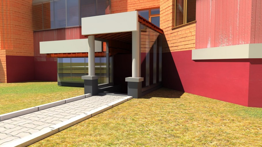 Вход в подвал многоэтажного дома