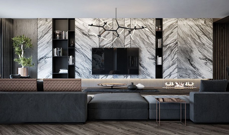 Зона ТВ мрамор