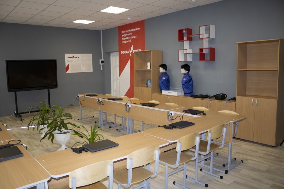 Кабинет точка роста в школе технологии