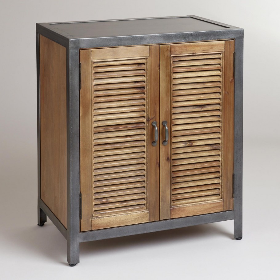 Комод с жалюзийными дверцами в стиле лофт