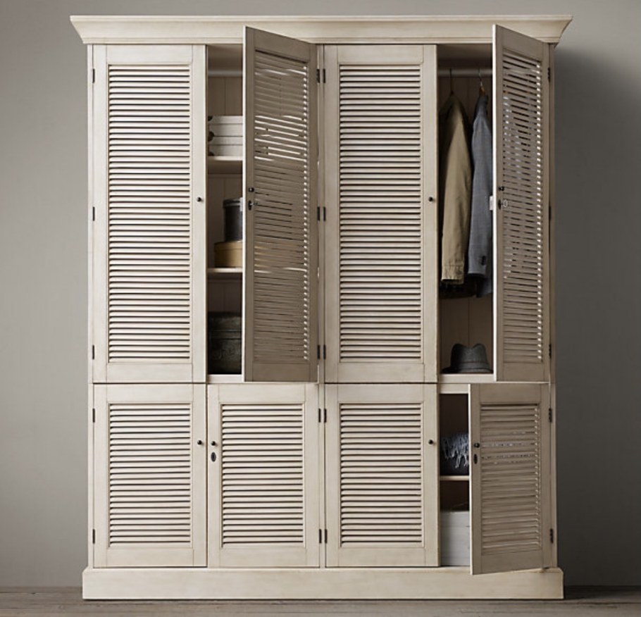 Жалюзийные двери под раковину в ванной