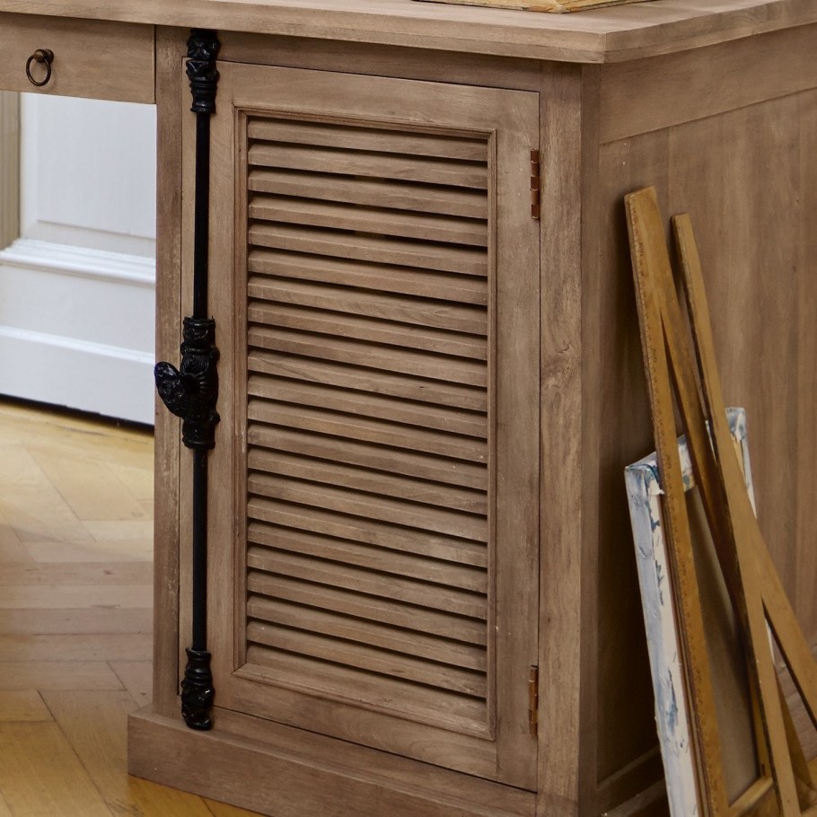 Деревянные дверцы жалюзи для шкафчика