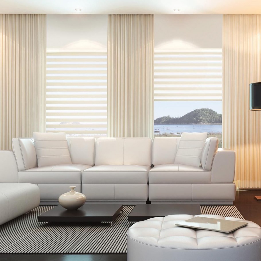 Жалюзи в гостиной
