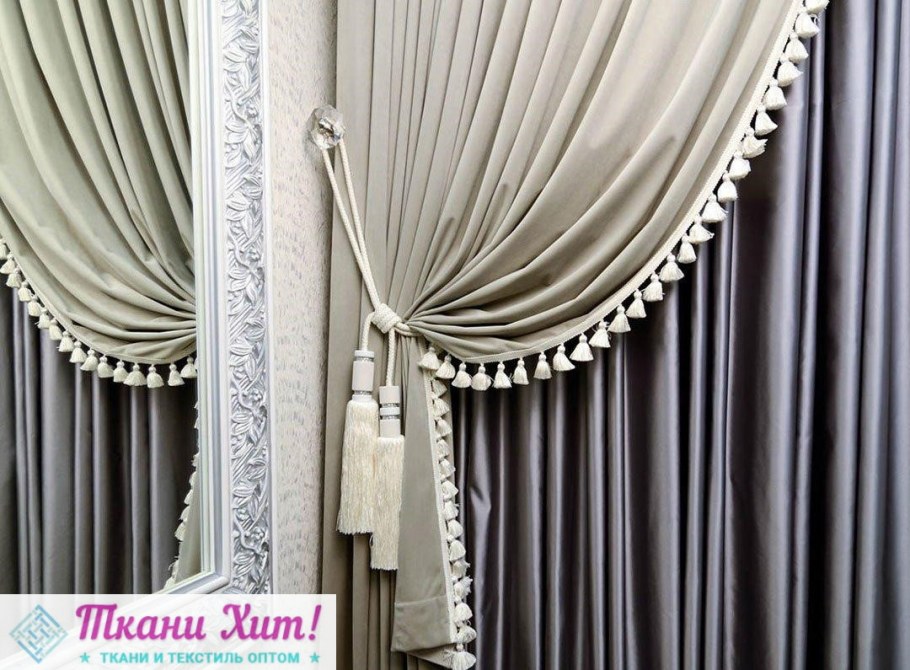 Портьеры с кисточками