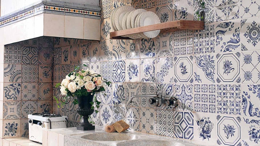 Отделка кухни плиткой