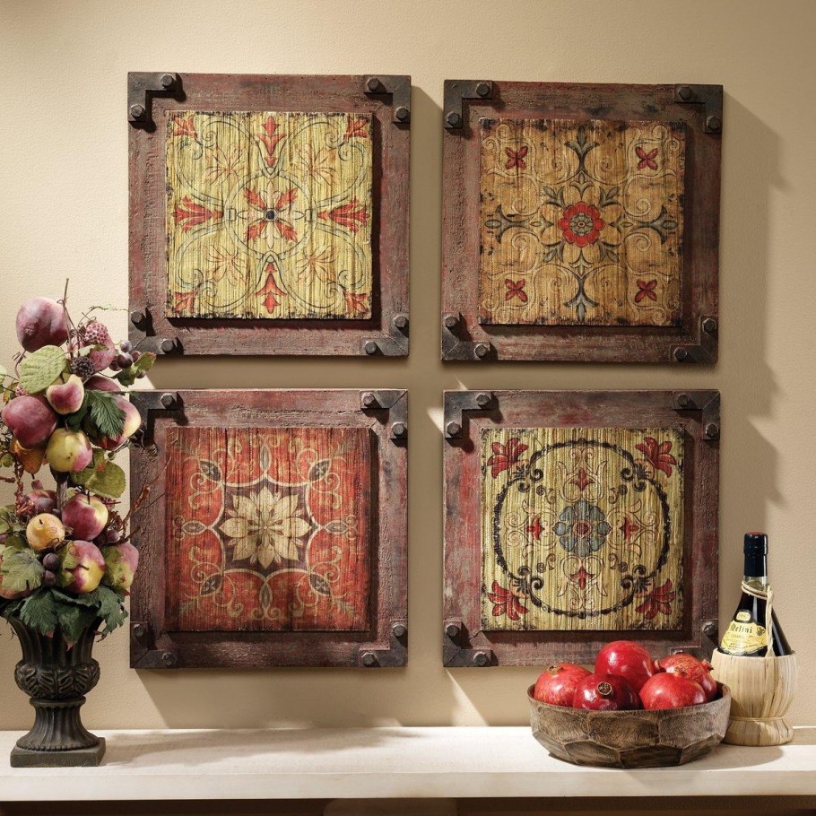 Панно из плитки на кухню на стену