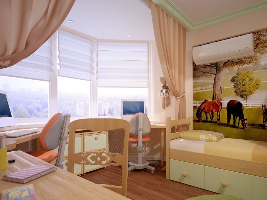 Эркер в детской комнате