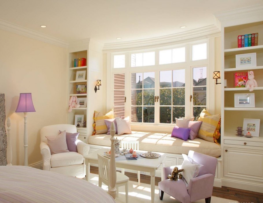 Спальня для девочки подростка с эркером