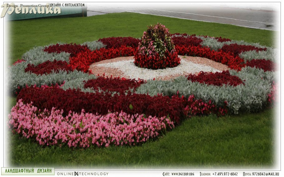 Цветник цветочные часы