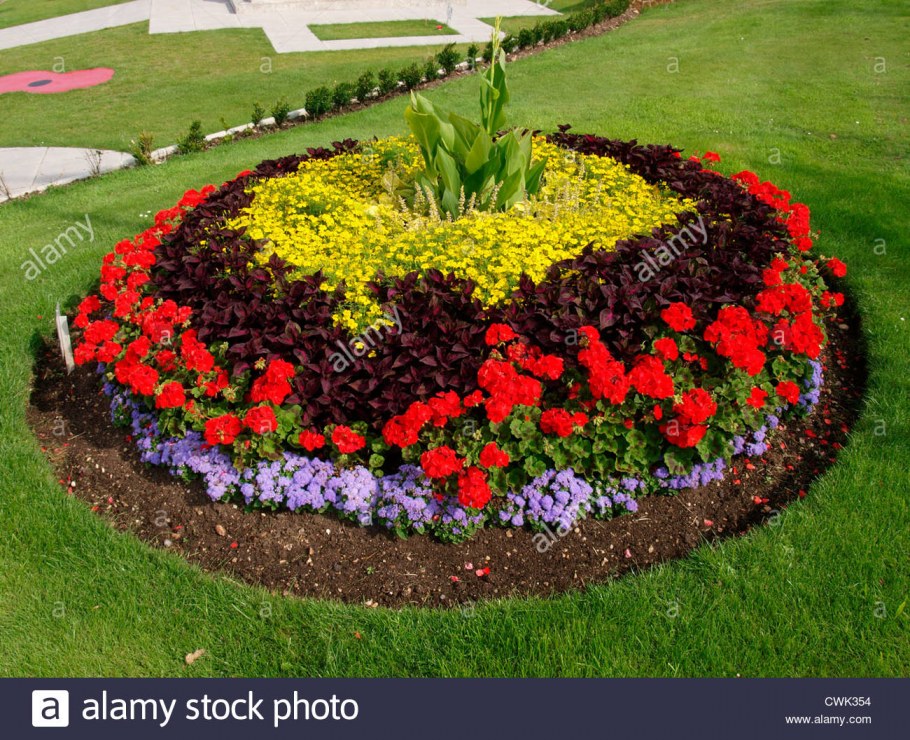 Круглая клумба