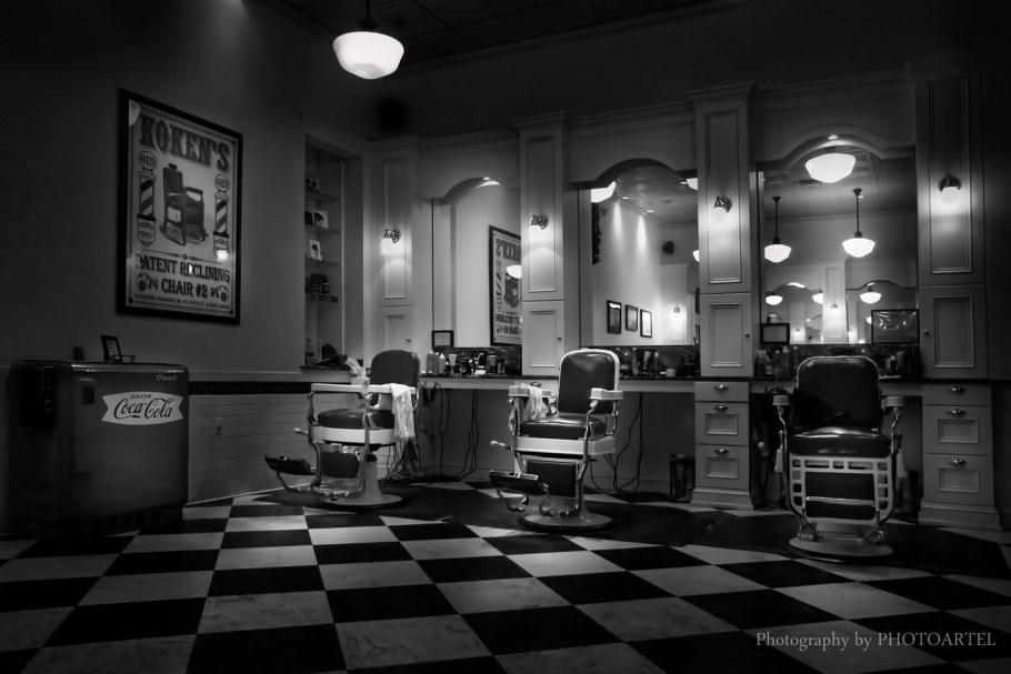 Необычный интерьер парикмахерской