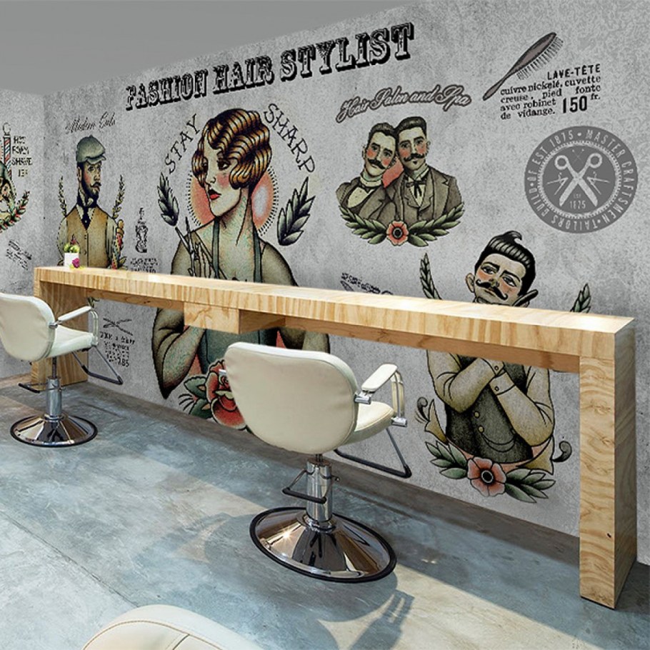 Парикмахерские в стиле ретро