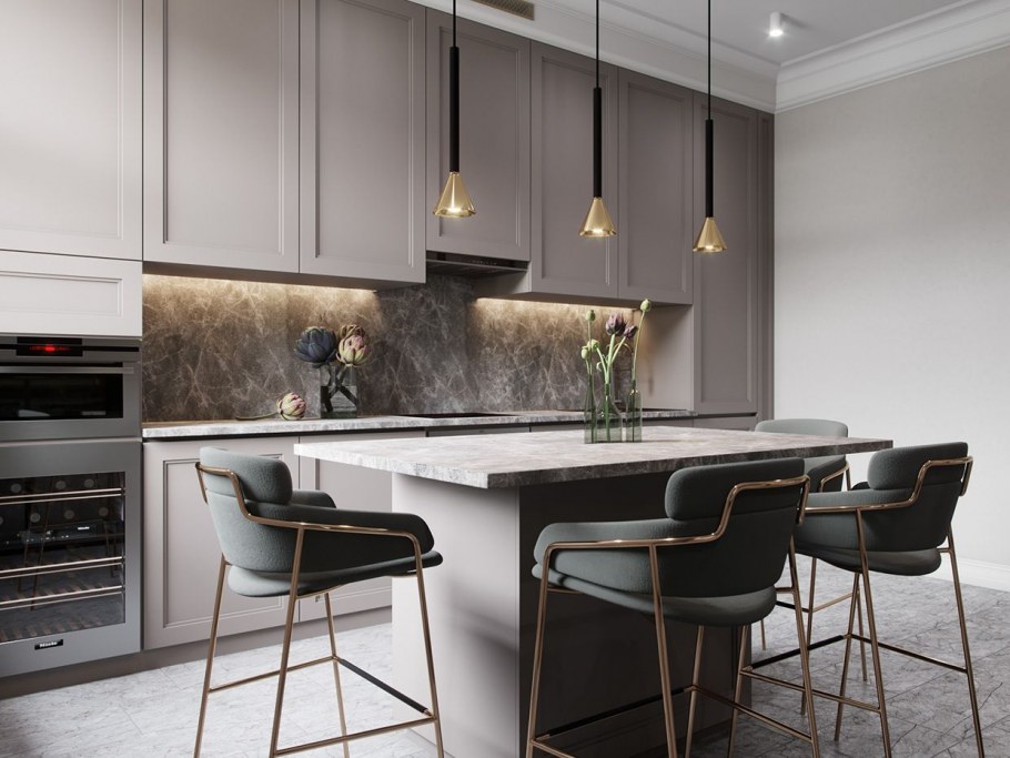 Стильный фартук для кухни