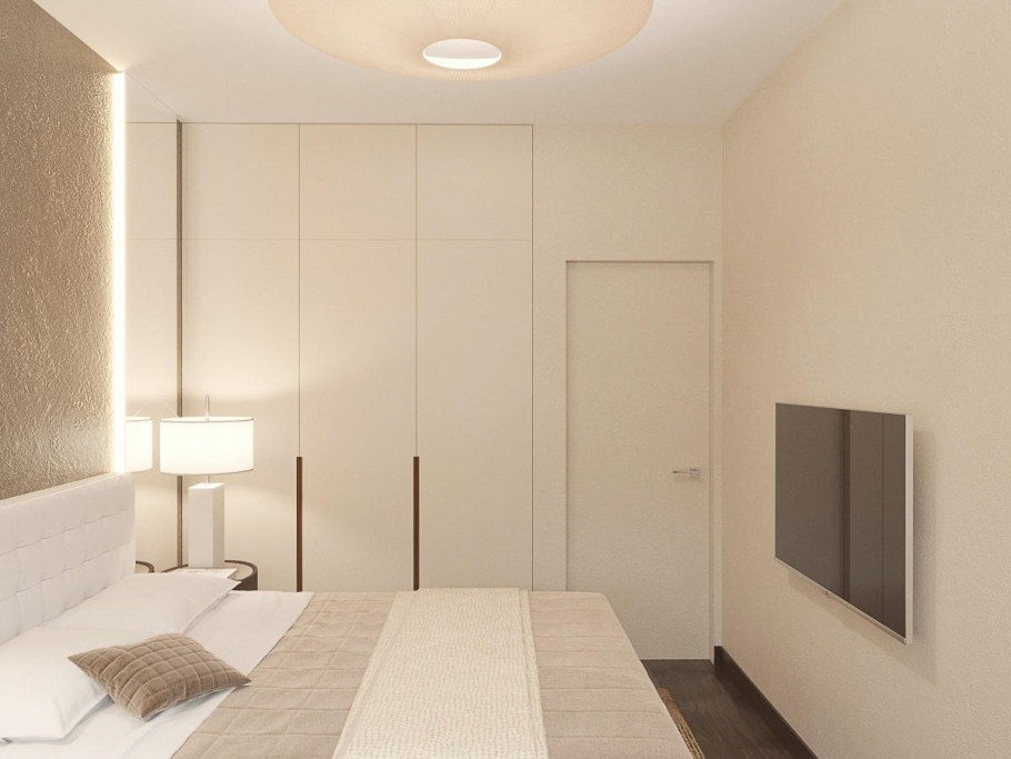 Спальня в бежевом стиле