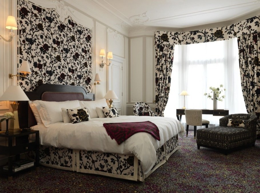 Занавески в стиле арт деко в спальню