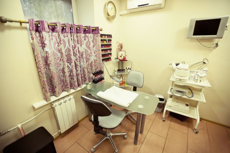Кабинет маникюра зонирование