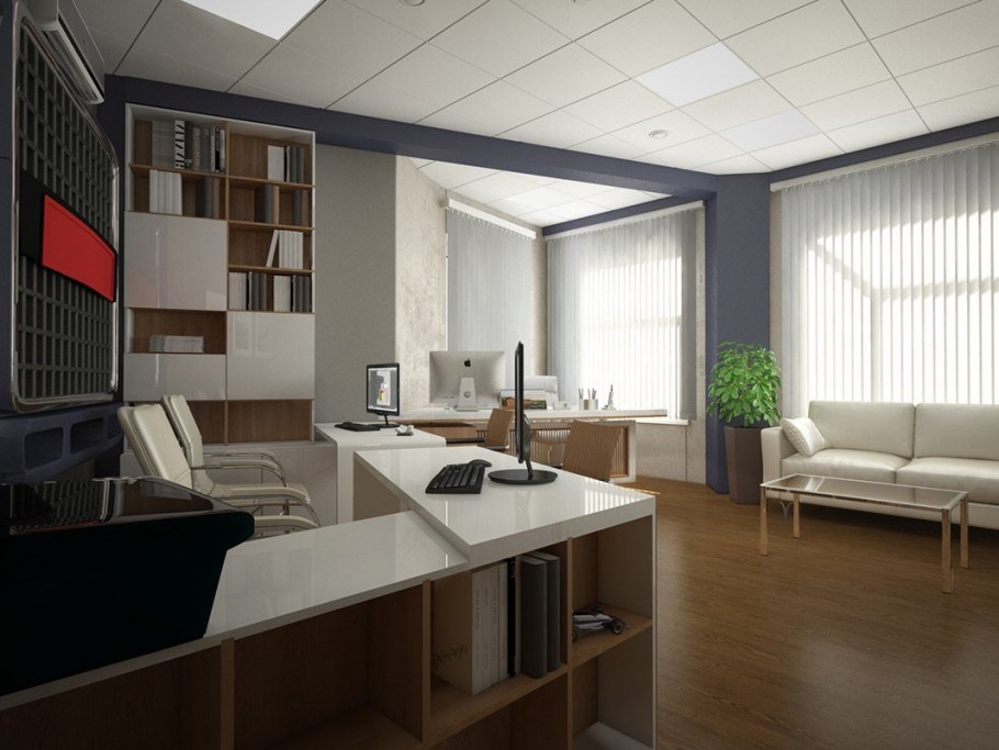 Планировка офисной мебели