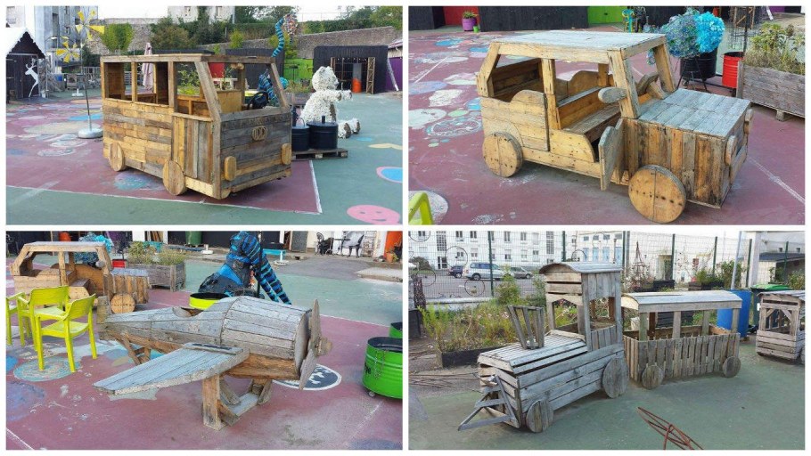 Машинка из паллетов
