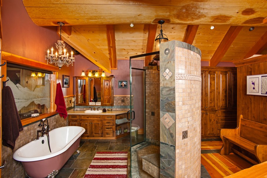 Ванная в срубе
