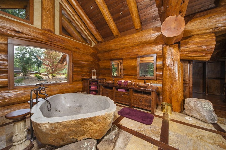 Ванная в русском стиле