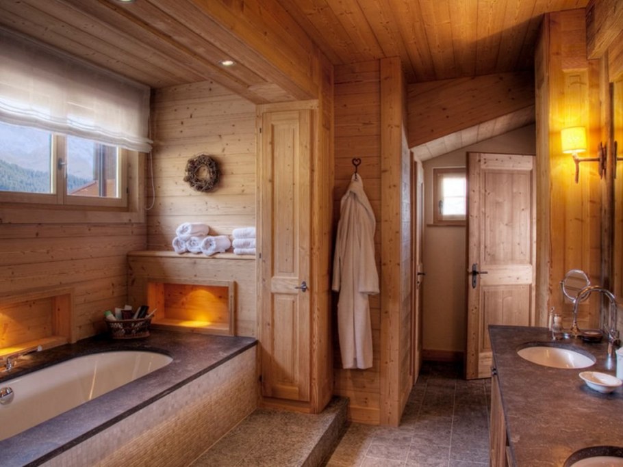 Ванна в стиле Шале