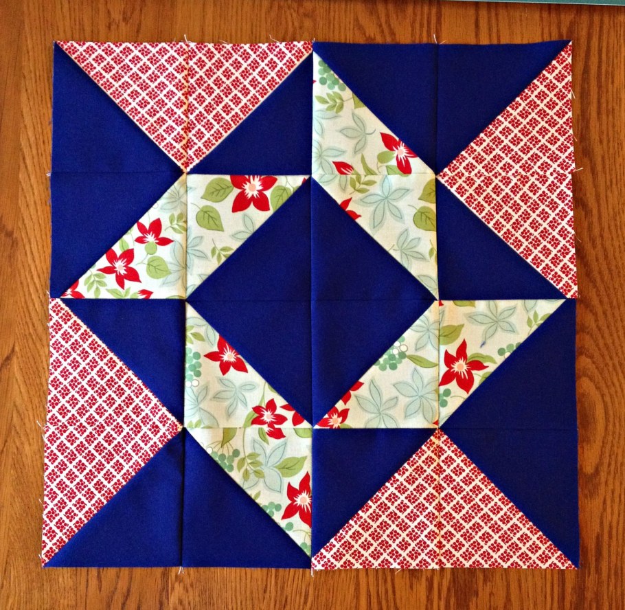 Пэчворк блок "змеиный клубок"