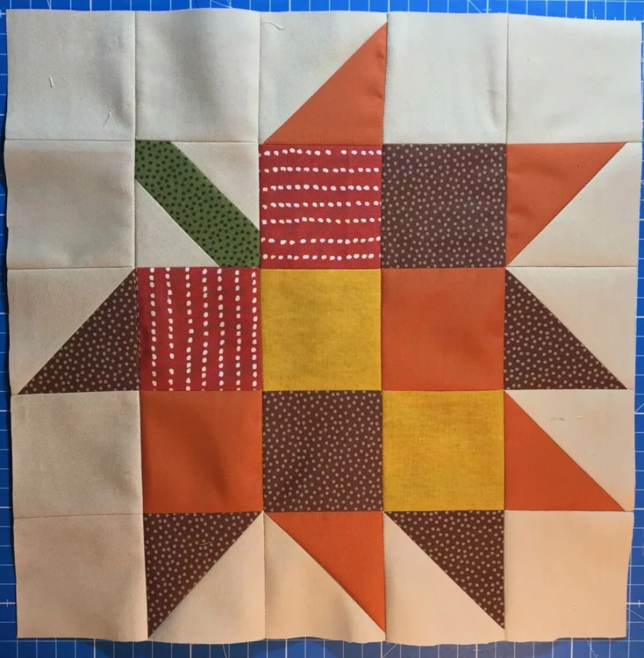 Пэчворк блок Диамант