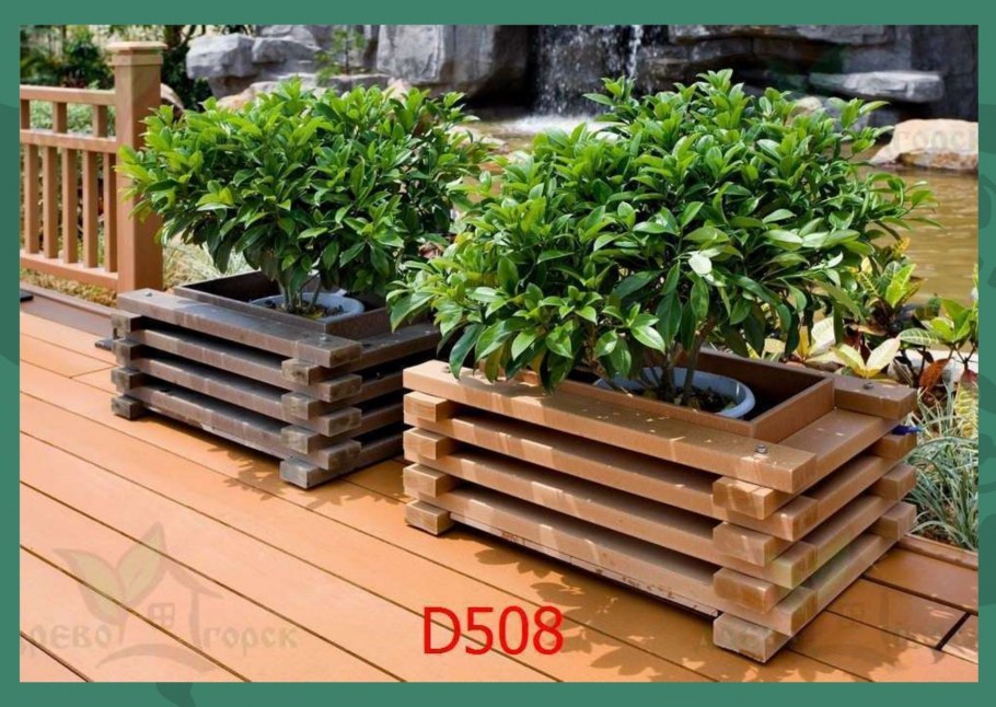 Деревянные цветники