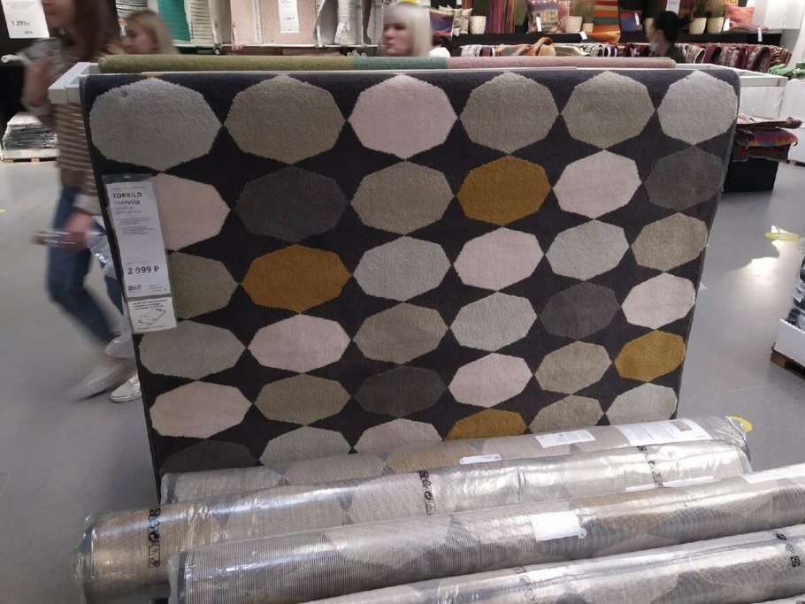 Torrild Торрилд ковер, короткий ворс, разноцветный133x195 см