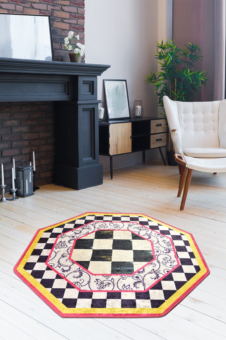 Ковер Gray and Yellow Rug