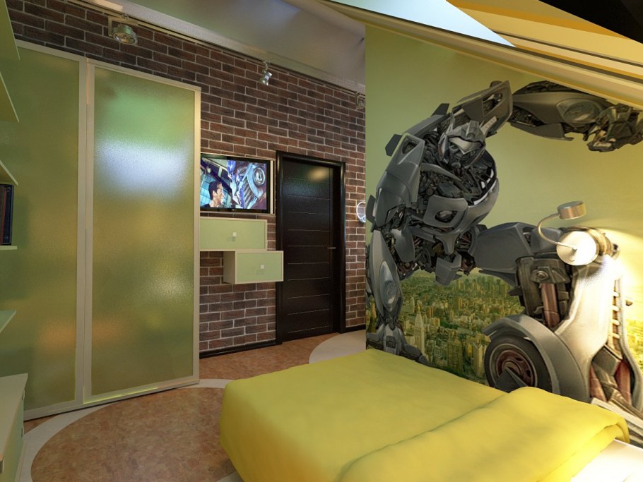 Детская комната в военном стиле