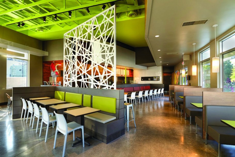 Интерьер кафе быстрого питания